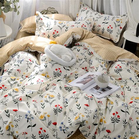 simple floral duvet cover.